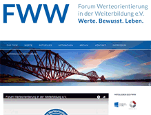 Tablet Screenshot of forumwerteorientierung.de